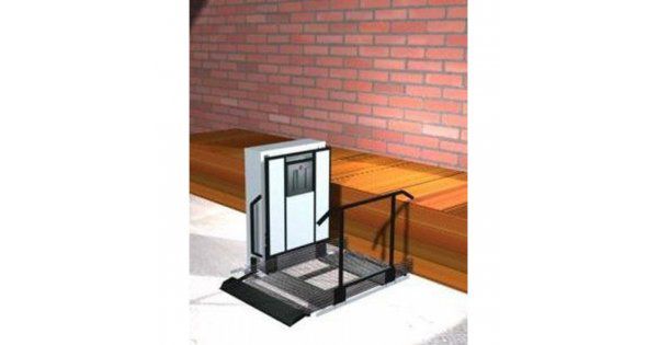 Freedom 28-inch Outdoor Wheelchair Lift for Homes - Straight Left Access